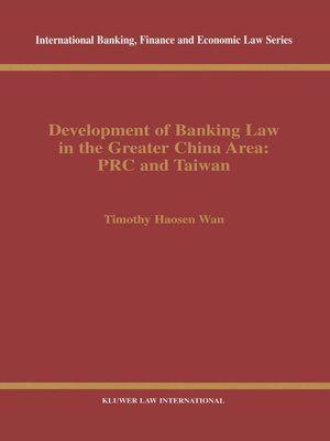 cover image of Development of Banking Law in the Greater China Area